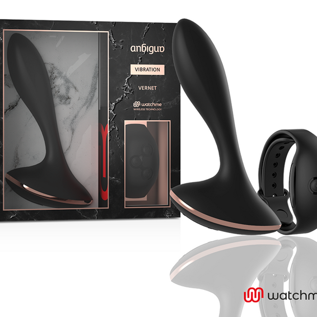 ANBIGUO - WATCHME VIBRATEUR TÉLÉCOMMANDE PLUG ANAL VERNET