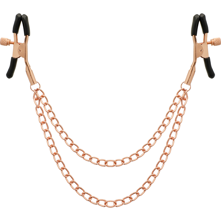 COQUETTE CHIC DESIRE - PINCES METELONS FANTAISIE EN MÉTAL AVEC CHAÎNE
