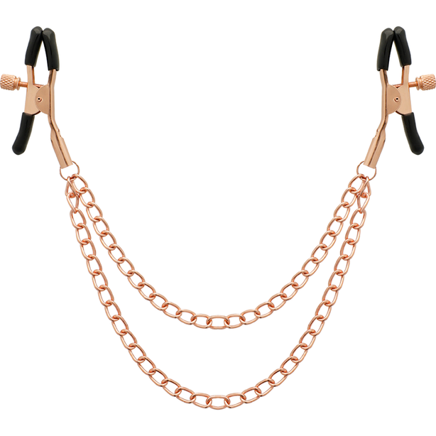COQUETTE CHIC DESIRE - PINCES METELONS FANTAISIE EN MÉTAL AVEC CHAÎNE