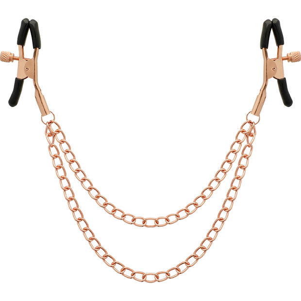 COQUETTE CHIC DESIRE - PINCES METELONS FANTAISIE EN MÉTAL AVEC CHAÎNE