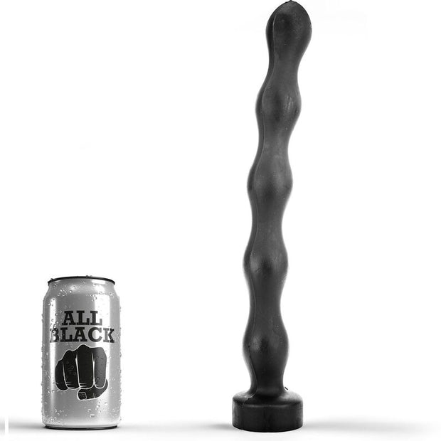 ALL BLACK - PLUG ANAL BALLE 32 CM