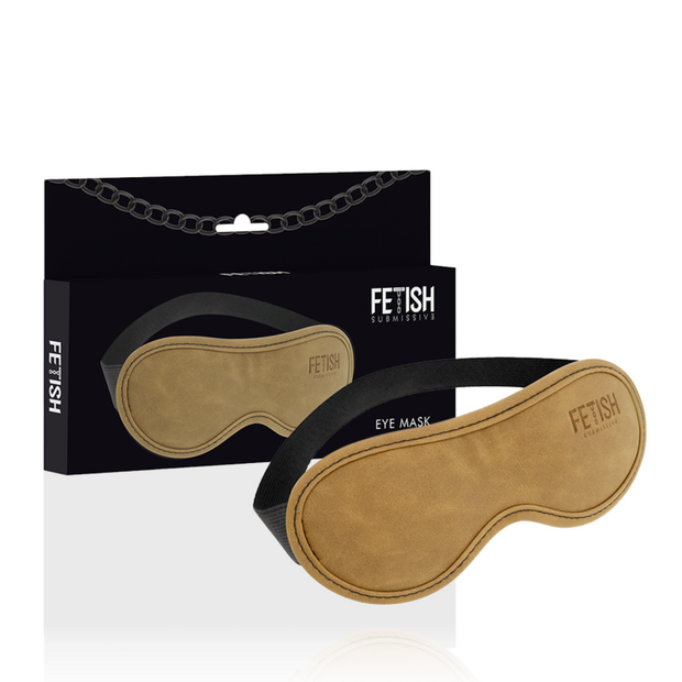 FETISH SUBMISSIVE ORIGIN - MASQUE EN CUIR VEGAN AVEC DOUBLURE EN NÉOPRÈNE
