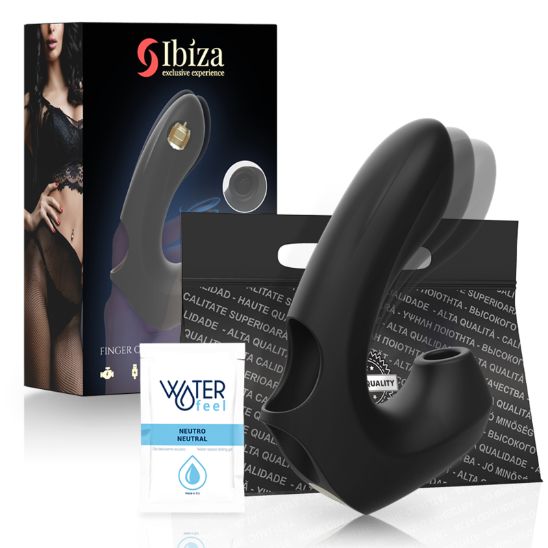IBIZA - DÉ À COUPER VIBRANT ET À ASPIRATION DU CLITORIS PUISSANT
