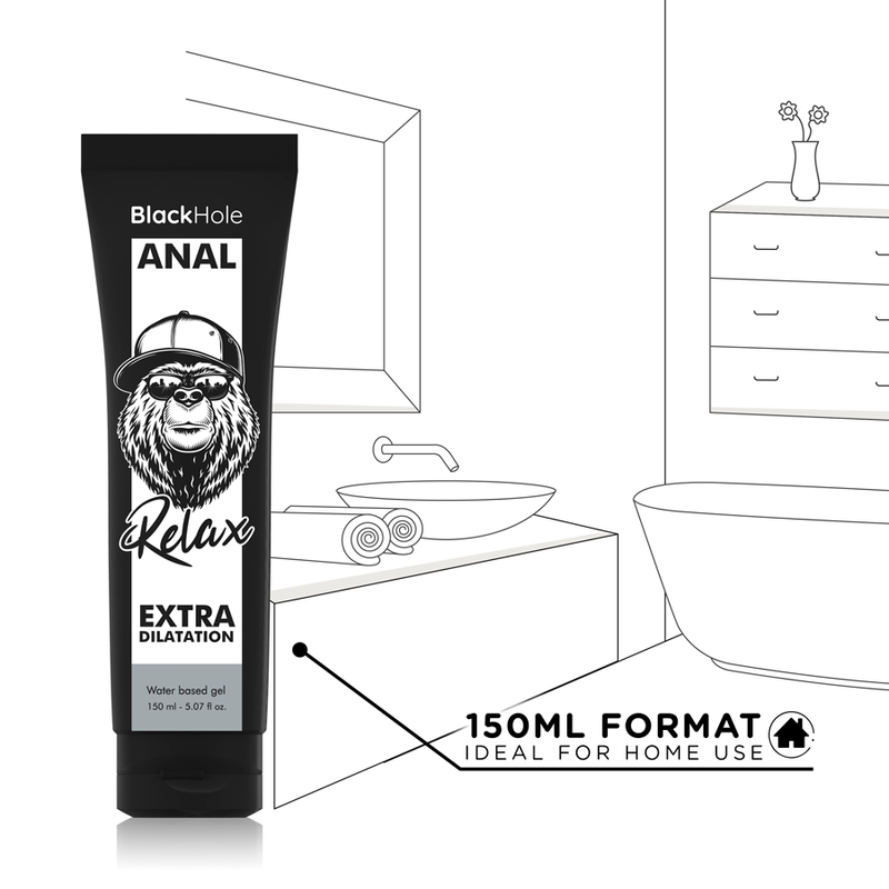 BLACK HOLE - GEL À BASE D'EAU DILATATION ANALE 150 ML