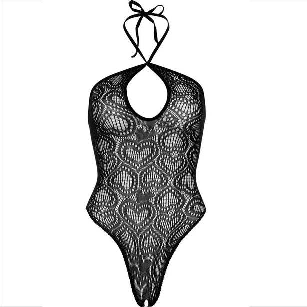 LEG AVENUE - BODY SANS COUTURE HALTER NECK NOIR