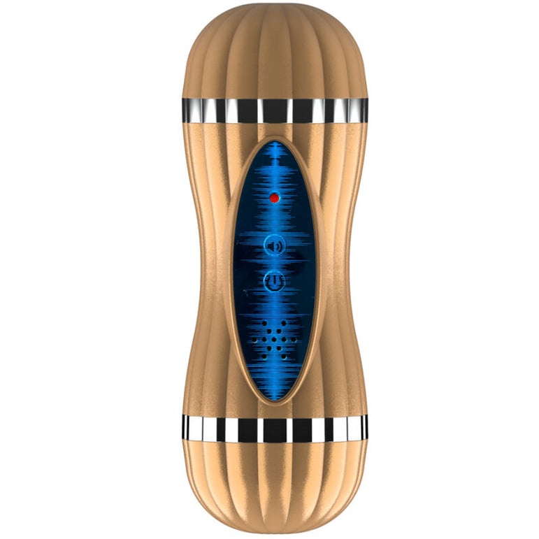 ARMONY - BEVIS DOUBLE MASTURBATEUR VAGIN ET BOUCHE SANS VIBRATION OR