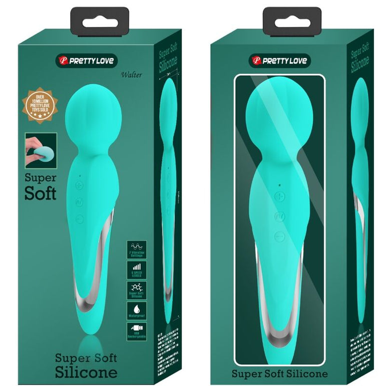 PRETTY LOVE - WALTER VIBRATEUR WAND AQUA VERT