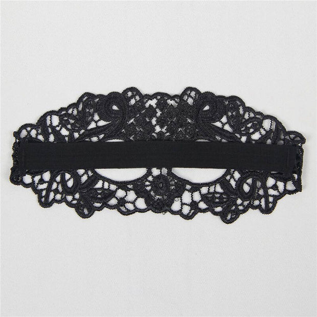 QUEEN LINGERIE - MASQUE EN DENTELLE NOIRE