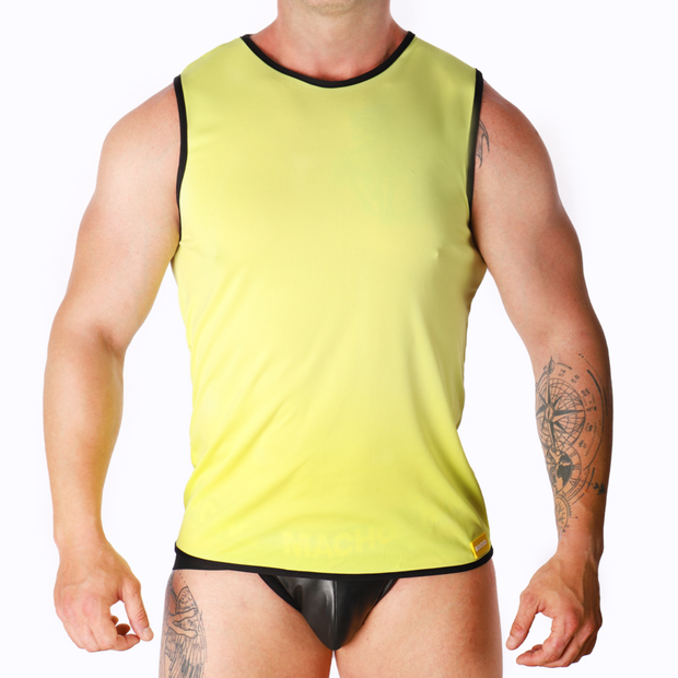 MACHO - T-SHIRT JAUNE S/M