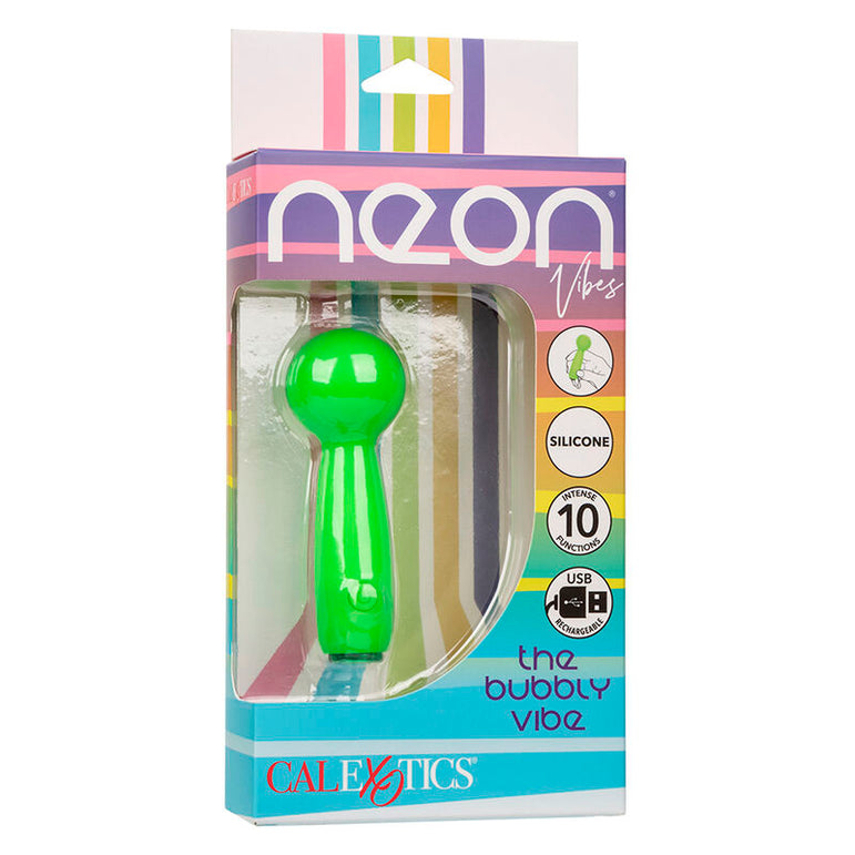 CALEXOTICS - NEON VIBES LE BUBBLY VIBE MINI MASSEUR 10 VIBRATIONS VERT
