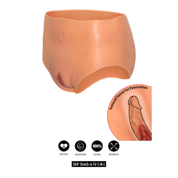 HIDDEN DESIRE - ALTER EGO VAGIN OUVERT SLIP TAILLE HAUTE CHAIR