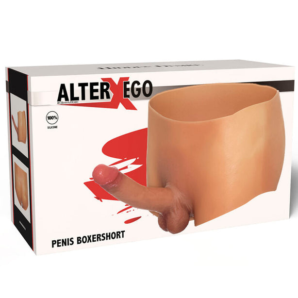 HIDDEN DESIRE - ALTER EGO BOXERSHOT AVEC PÉNIS 18 CM TAILLE L