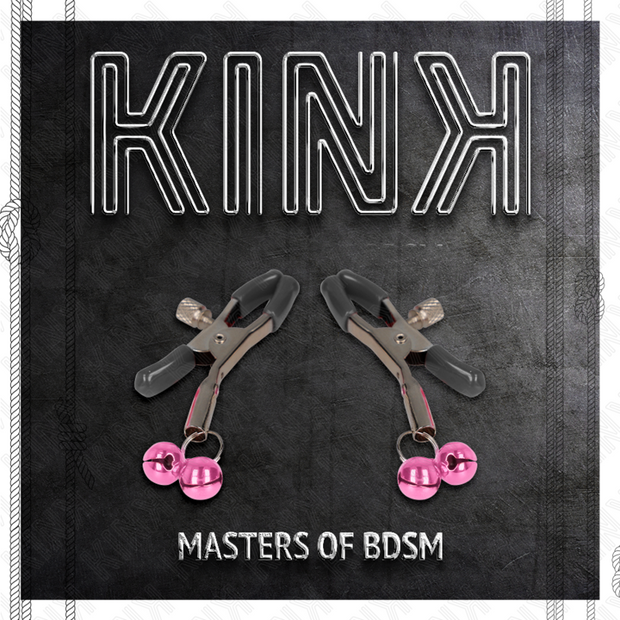 KINK - PINCE À METON DOUBLE CLOCHE ROSE 6 CM