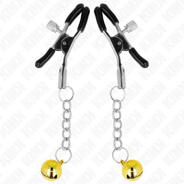 KINK - PINCES À METON PENDENTIF JINGLE BELL OR 6 CM