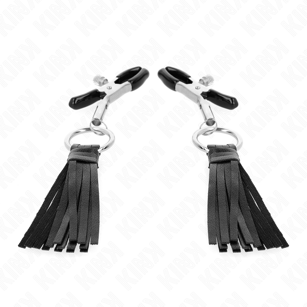 KINK - PINCES À TÉLÉMONS À PAMPONS EN CUIRETTE 6 CM
