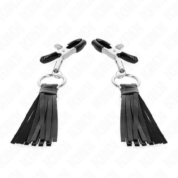 KINK - PINCES À TÉLÉMONS À PAMPONS EN CUIRETTE 6 CM
