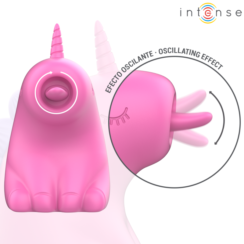 INTENSE - STIMULATEUR DE LANGUE ROTATIF À 360° PINKIE