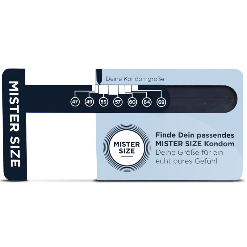MISTER SIZE - DIMENSIONNEUR DE PRÉSERVATIFS (ALLEMAND)