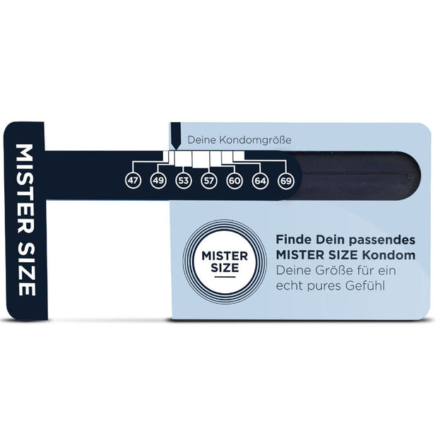 MISTER SIZE - DIMENSIONNEUR DE PRÉSERVATIFS (ALLEMAND)