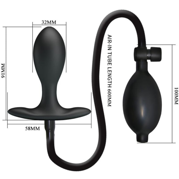 PRETTY LOVE - PLUG ANAL GONFLABLE NOIR