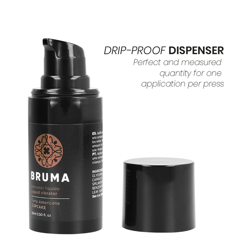 BRUMA - VIBRATEUR LIQUIDE ULTRA GLISSANT CUPCAKE 15 ML
