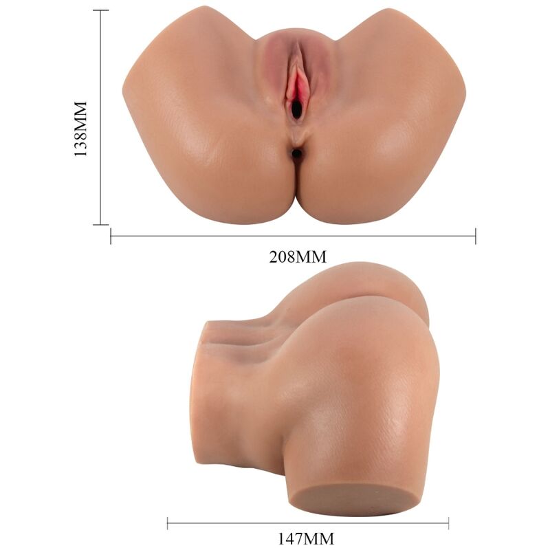 CRAZY BULL - HAILEY VIBRATEUR FESSIER AVEC CONTRÔLE RÉALISTE DU VAGIN ET DE L'ANUS À TÉLÉCOMMANDE
