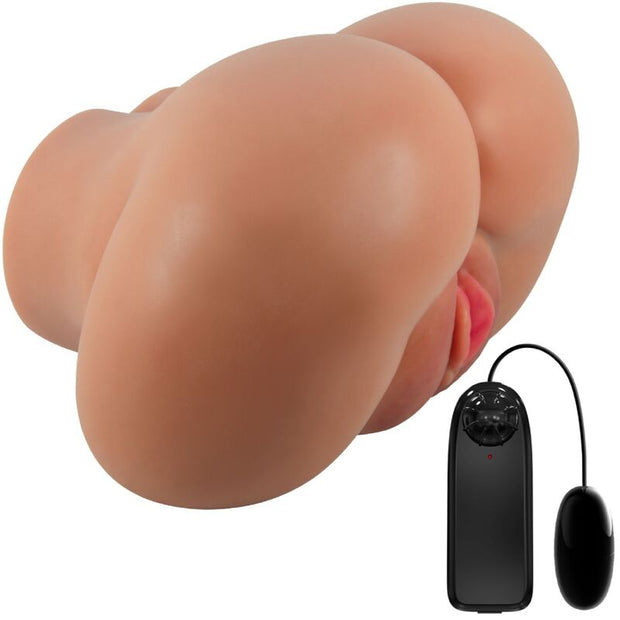 CRAZY BULL - LUNA VIBRATEUR FESSIER AVEC CONTRÔLE RÉALISTE DU VAGIN ET DE L'ANUS À TÉLÉCOMMANDE