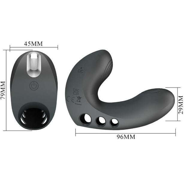PRETTY LOVE - VIBRATEUR DOIGT CAMELIA 7 VIBRATIONS NOIR
