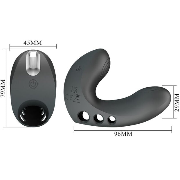 PRETTY LOVE - VIBRATEUR DOIGT CAMELIA 7 VIBRATIONS NOIR