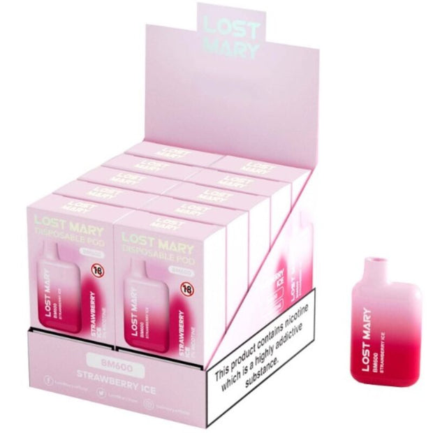 LOST MARY - BM600 VAPER NICOTINE 2% JETABLE GLACE FRAISE