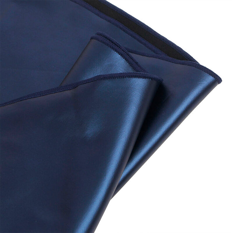 SUBBLIME - 955427 ROBE À BRETELLES EN CUIR BLEU L/XL