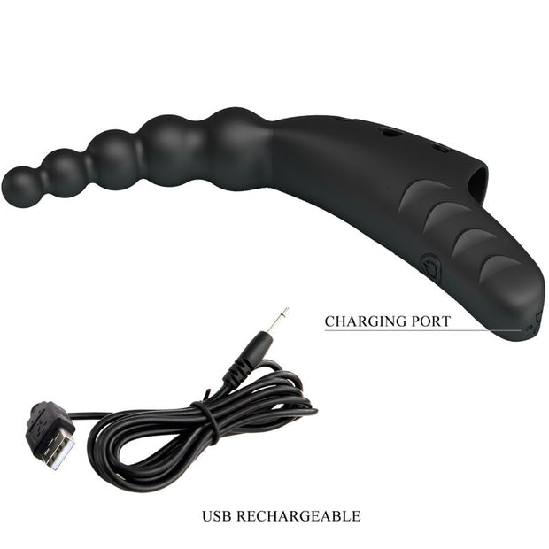 PRETTY LOVE - JORDIN FINGER VIBRATOR 10 VIBRATIONS NOIR