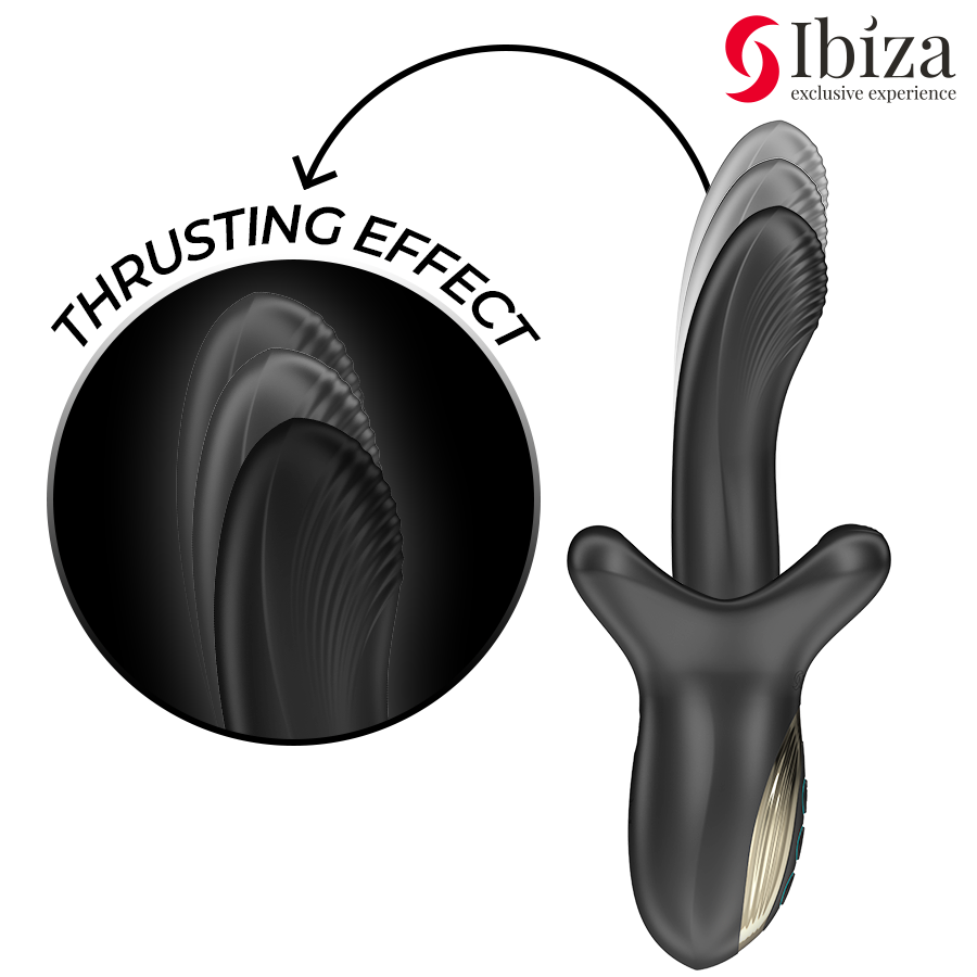 IBIZA - VIBRATEUR PUISSANT AVEC EFFET DE POUSSÉE ET DE MORSURE