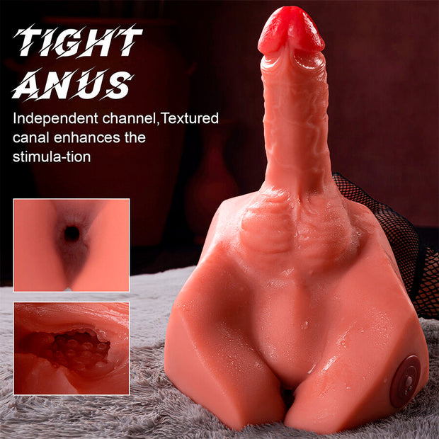 XISE - MICHAEL GODE RÉALISTE ET MASTURBATEUR ANUS AVEC POUSSÉE 15 CM