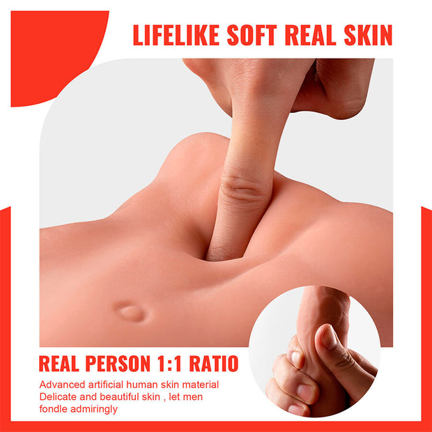 XISE - BERTLETT DILDO ASS GODE RÉALISTE ET MASTURBATEUR ANUS POSITION FRONTALE AVEC POUSSÉE 18 CM