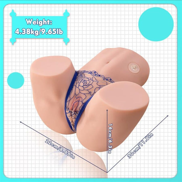 XISE - MAYA MASTURBATEUR RÉALISTE VAGIN ET ANUS SUÇANT AVEC VIBRATION ET ASPIRATION 4,5 KG