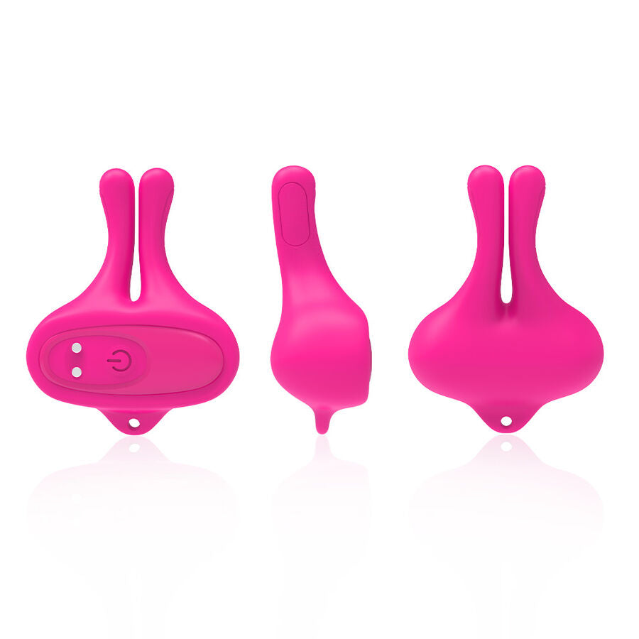 ARMONY - PINCES À TÉTONS MAGNÉTIQUES VIBRATOIRES EN FORME DE LAPIN ROSE