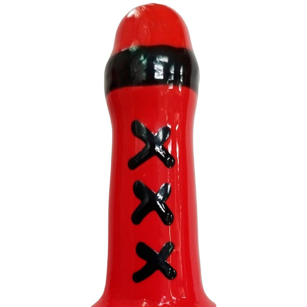 CONDOMERIE - PRÉSERVATIFS FANTAISIE PEINTS À LA MAIN AMSTERDAM ROUGE