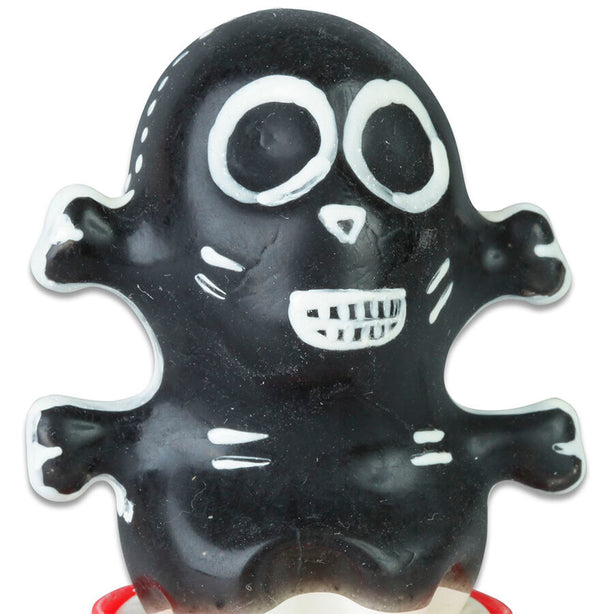 CONDOMERIE - PRÉSERVATIFS FANTAISIE PEINTS À LA MAIN CRÂNE NOIR MODÈLE 1