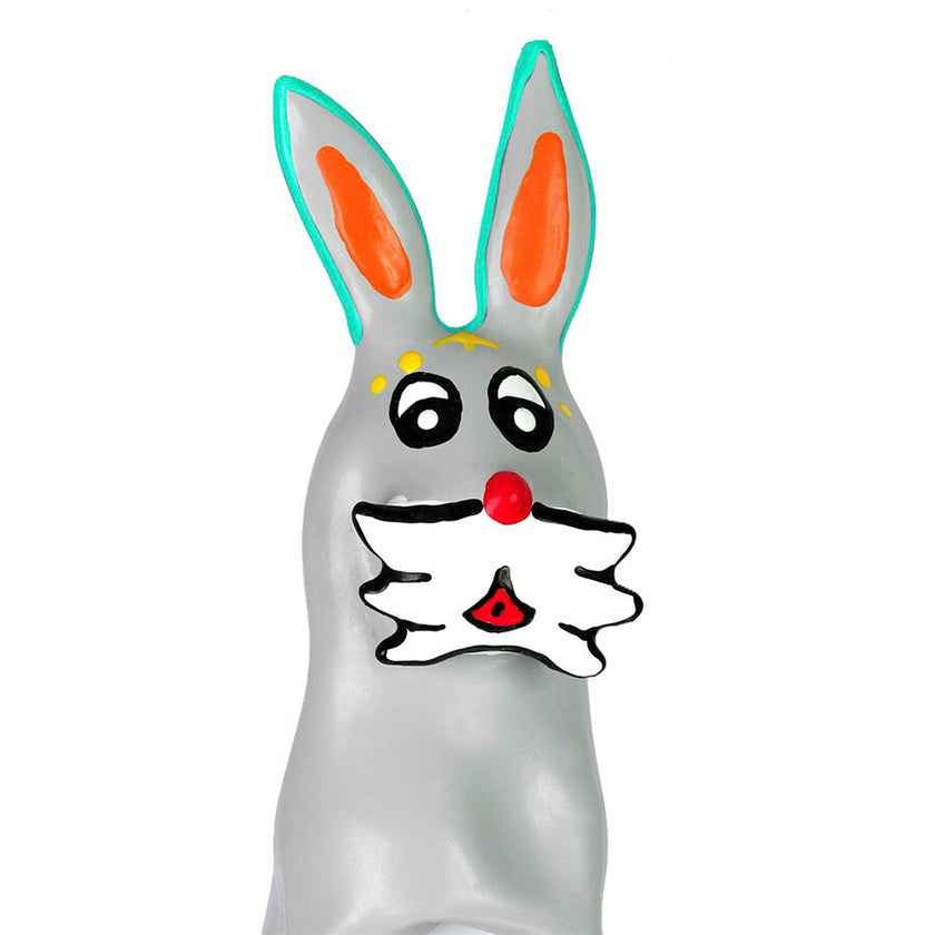CONDOMERIE - PRÉSERVATIFS FANTAISIE PEINTS À LA MAIN EN FORME DE LAPIN XL