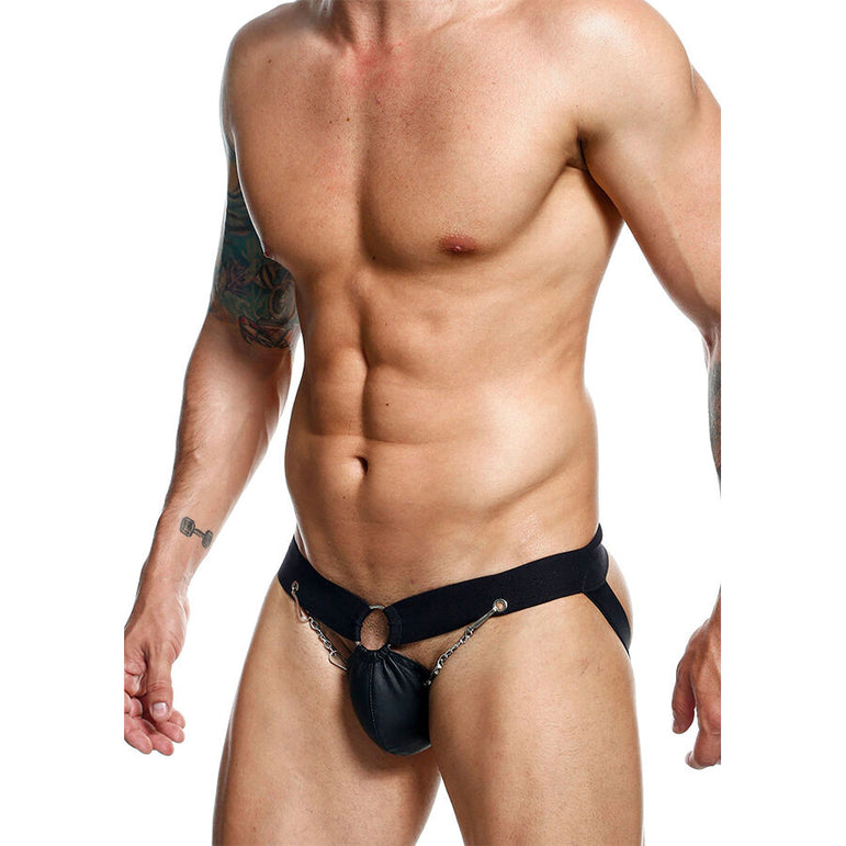 MOB - JOCKSTRAP DNGEON NOIR À CHAÎNE TAILLE UNIQUE