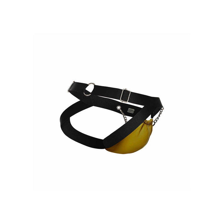 MOB - JOCKSTRAP JAUNE DNGEON AVEC CHAÎNES TAILLE UNIQUE