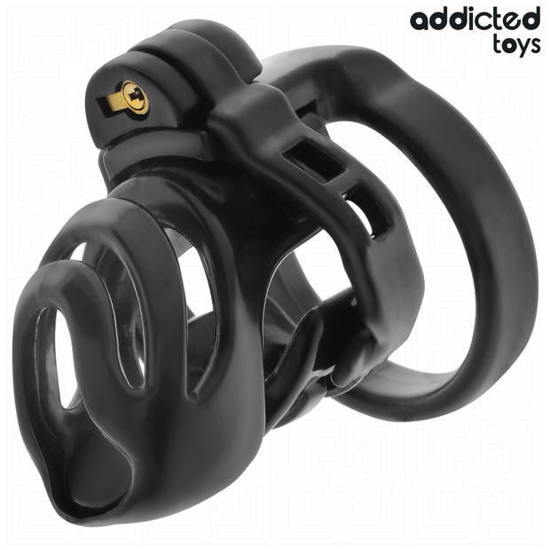 ADDICTED TOYS LOCKED - CAGE À PÉNIS À VERROUILLAGE ÉTERNEL 9 CM