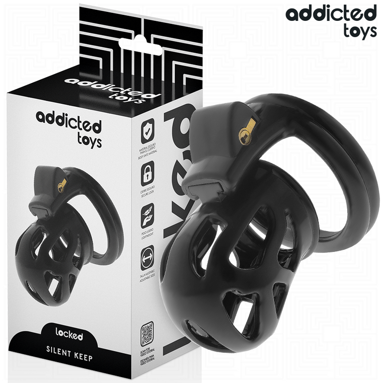 ADDICTED TOYS LOCKED - CAGE À PÉNIS SILENCIEUSE 7,5 CM