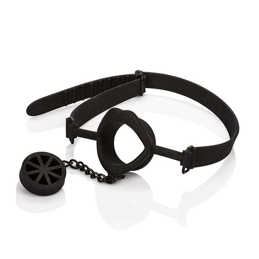 CALEXOTICS - SCANDAL BÂILLON AVEC PLUG EN SILICONE NOIR