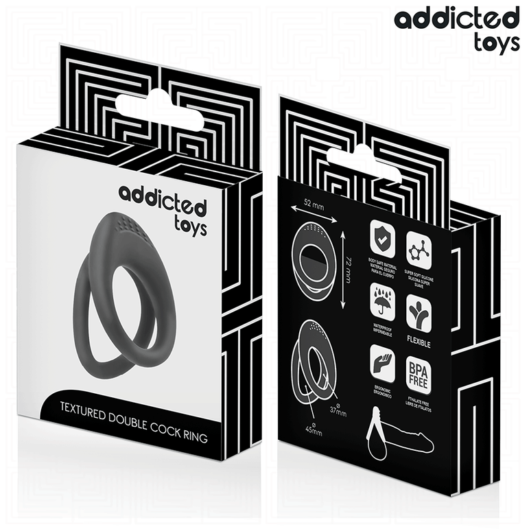 ADDICTED TOYS - ANNEAU PÉNIS À DOUBLE TEXTURE