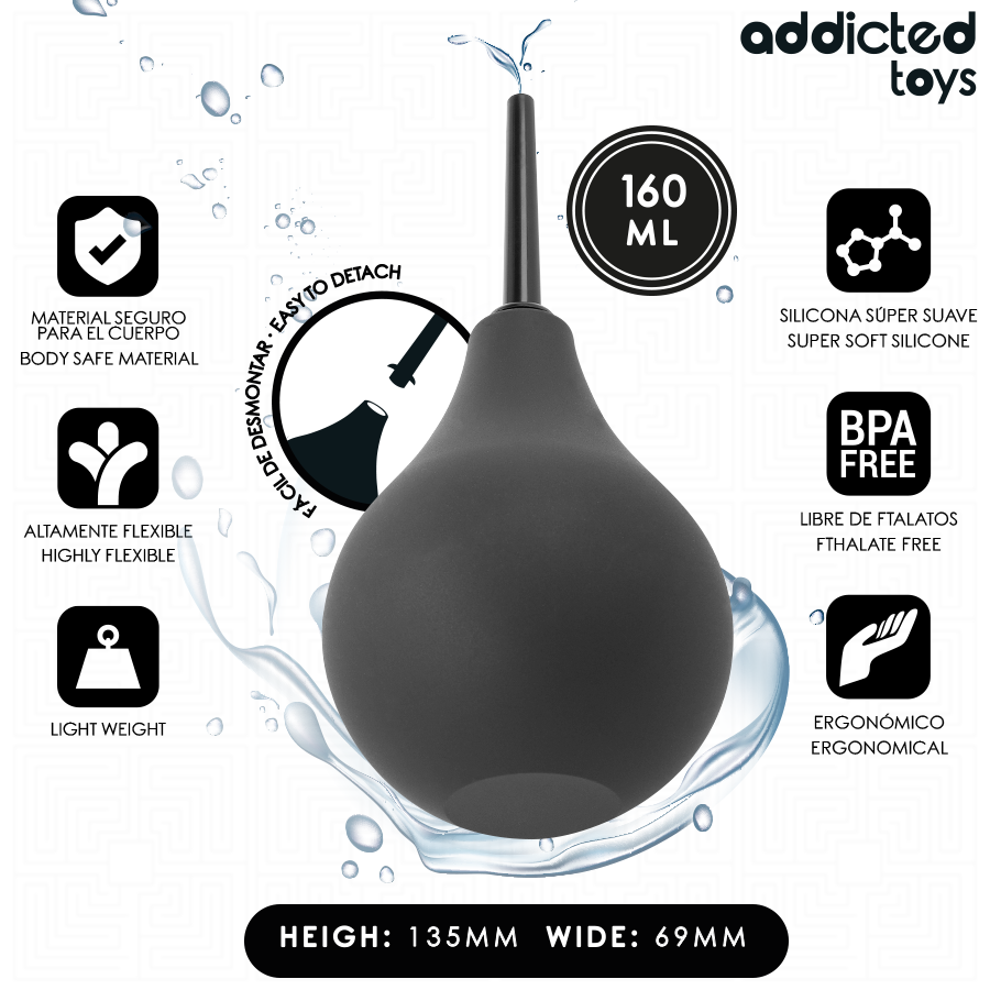 ADDICTED TOYS - NETTOYANT ANAL DE VOYAGE TAILLE M 160 ML