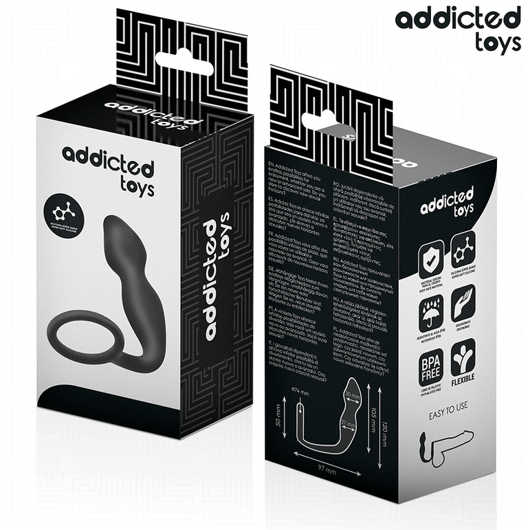 ADDICTED TOYS - PLUG ANAL AVEC ANNEAU MODÈLE 2