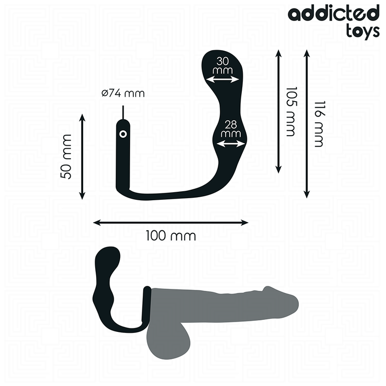 ADDICTED TOYS - PLUG ANAL AVEC ANNEAU MODÈLE 3