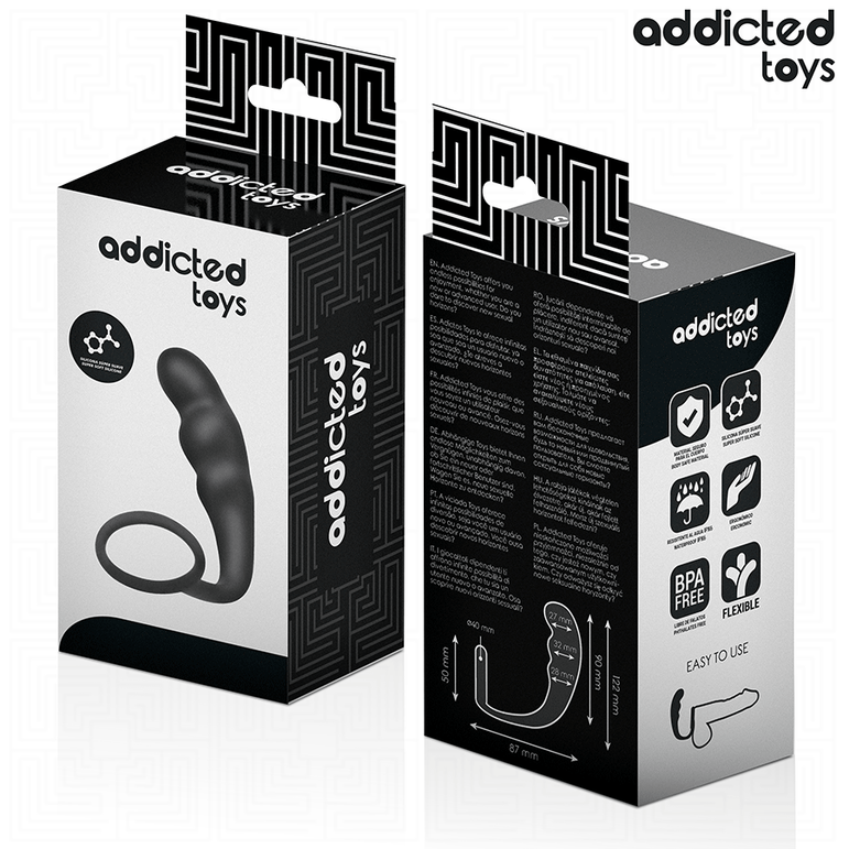 ADDICTED TOYS - PLUG ANAL AVEC ANNEAU MODÈLE 4